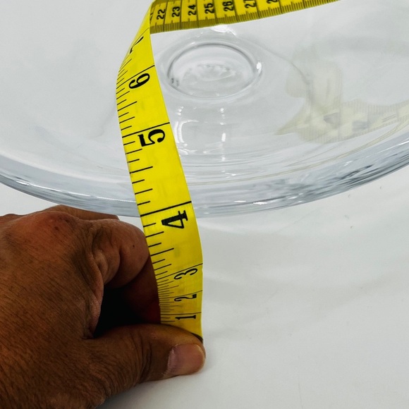 Simon Pearce Hand Blown Clear Crystal Pedestal Compote, Centerpiece Bowl Rare - Picture 15 of 16